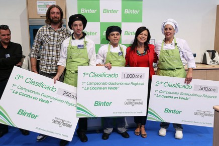 El palmero William Lorenzo Pérez gana el concurso  “La Cocina en Verde” del I Salón Gastronómico de Canarias