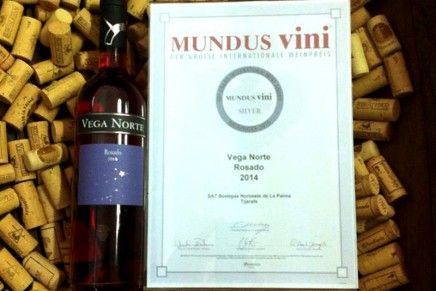 Vega Norte Rosado 2014 medalla de Plata MUNDUS Vini  Alemania.