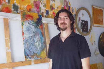 El palmero David Méndez expone en Gran Canaria una colección de obras sobre la naturaleza