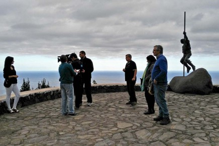 Un equipo del programa ‘La aventura del saber’ de TVE graba varios programas en La Palma