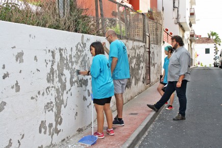 Nueva intervención artística en las calles de S/C de La Palma de la mano de la Escuela de Arte