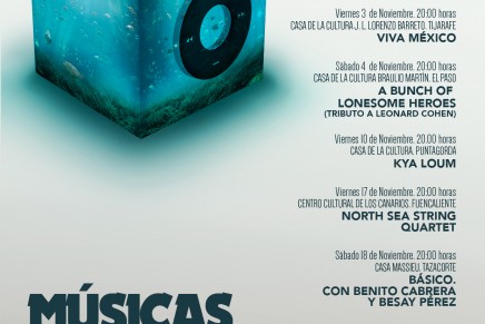 El Festival Músicas del Atlántico 2017 llega a 10 municipios de La Palma