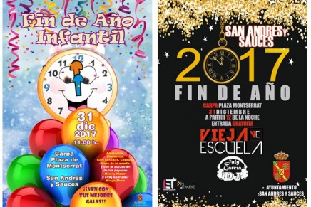 San Andrés y Sauces celebrará la llegada del nuevo año 2018 con una gran fiesta en la Plaza de Montserrat
