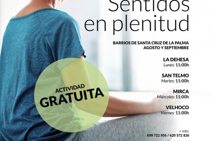 ‘Yoga y sentidos en plenitud’, nueva actividad gratuita para los barrios de Santa Cruz de La Palma