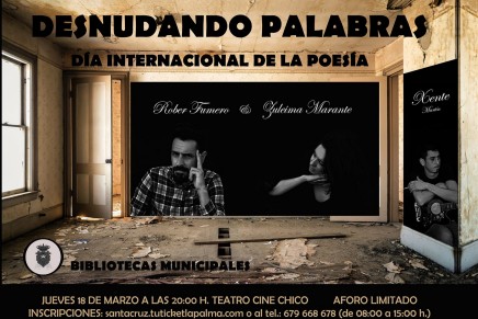 Santa Cruz de La Palma organiza un recital con poetas palmeros