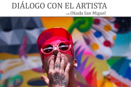 Okuda San Miguel en el ciclo “Diálogos con el artista” de Los Llanos de Aridane.