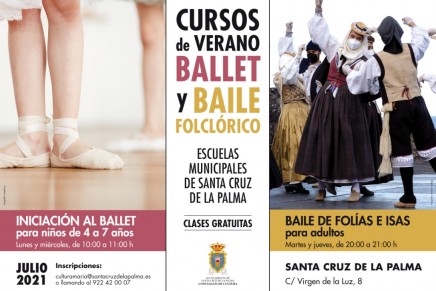 Cursos de verano de las Escuelas Municipales de Danza y Folclore de Santa Cruz de La Palma
