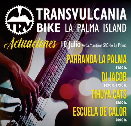Parranda La Palma; Dj Jacob; Tihuya Cats y Escuela de Calor: las actuaciones que acompañarán a la Transvulcania Bike 2021