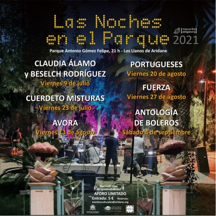 Nueva temporada en Los Llanos de Aridane de los conciertos Noches en el Parque